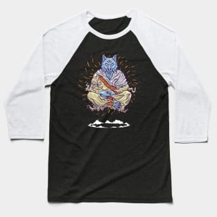 Meditating Monk Baseball T-Shirt